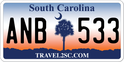 SC license plate ANB533