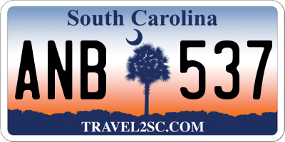 SC license plate ANB537