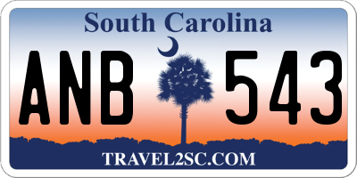 SC license plate ANB543