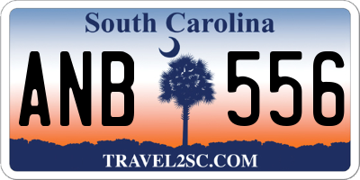 SC license plate ANB556
