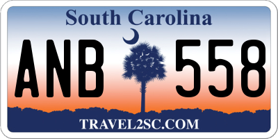 SC license plate ANB558