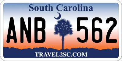 SC license plate ANB562
