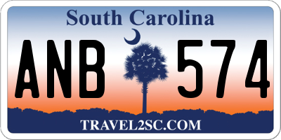 SC license plate ANB574