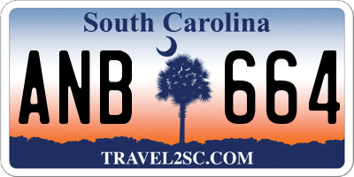 SC license plate ANB664