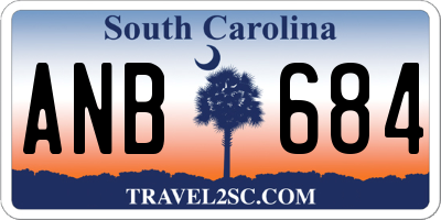 SC license plate ANB684