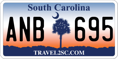 SC license plate ANB695