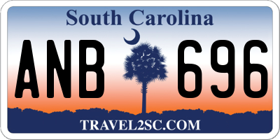 SC license plate ANB696