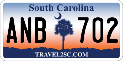 SC license plate ANB702