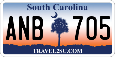 SC license plate ANB705