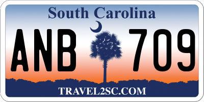 SC license plate ANB709