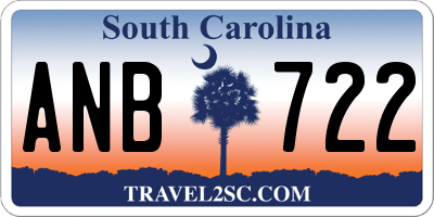 SC license plate ANB722