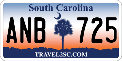 SC license plate ANB725