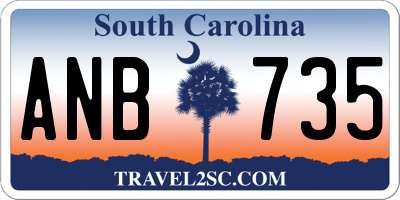 SC license plate ANB735