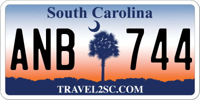 SC license plate ANB744