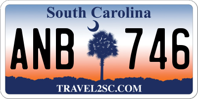 SC license plate ANB746