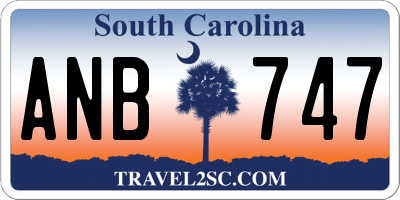 SC license plate ANB747