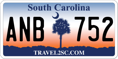SC license plate ANB752