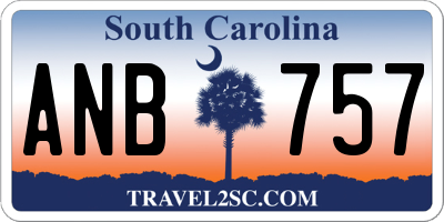 SC license plate ANB757