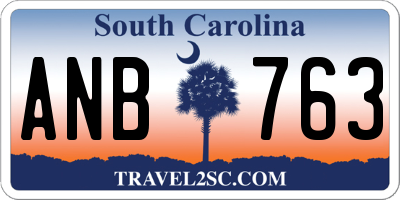 SC license plate ANB763