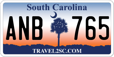 SC license plate ANB765