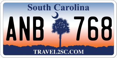 SC license plate ANB768
