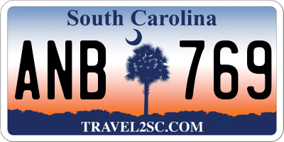 SC license plate ANB769