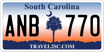 SC license plate ANB770