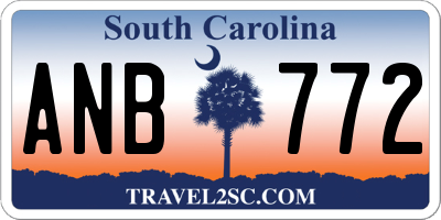 SC license plate ANB772