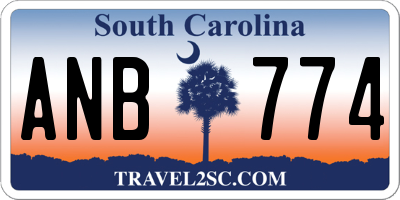 SC license plate ANB774