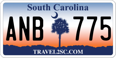SC license plate ANB775