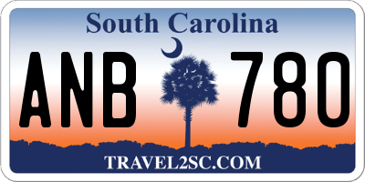 SC license plate ANB780