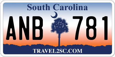 SC license plate ANB781