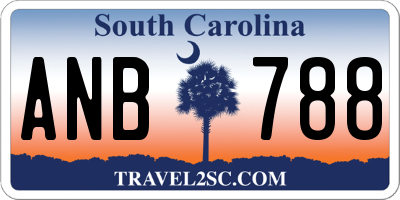 SC license plate ANB788