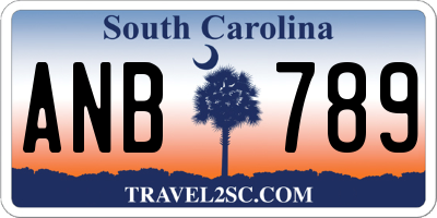 SC license plate ANB789