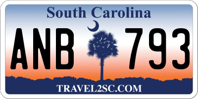 SC license plate ANB793