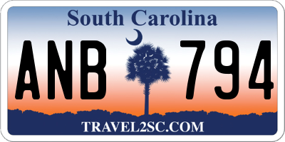 SC license plate ANB794