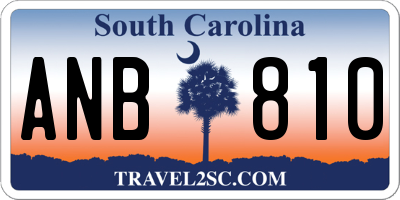 SC license plate ANB810