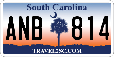 SC license plate ANB814