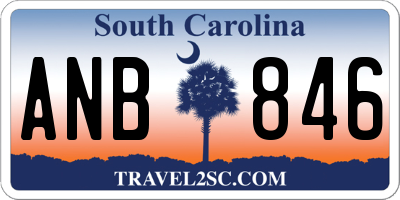 SC license plate ANB846