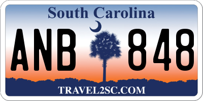 SC license plate ANB848