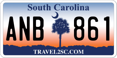 SC license plate ANB861