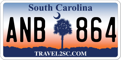 SC license plate ANB864