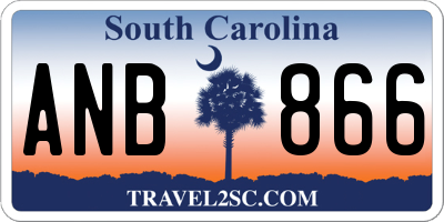 SC license plate ANB866