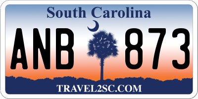 SC license plate ANB873