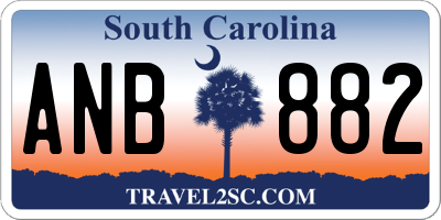 SC license plate ANB882
