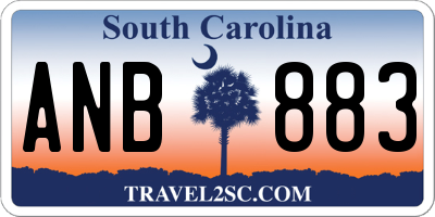 SC license plate ANB883