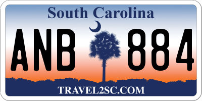 SC license plate ANB884