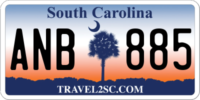 SC license plate ANB885
