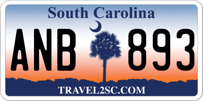 SC license plate ANB893