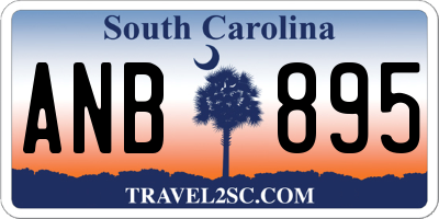 SC license plate ANB895